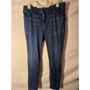 Old Navy Rockstar Super Skinny Jeans Stretch Womens Size 14 Dark Denim